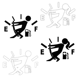 Vinyl Car Stickers - Fuel Lid stickers set of 4