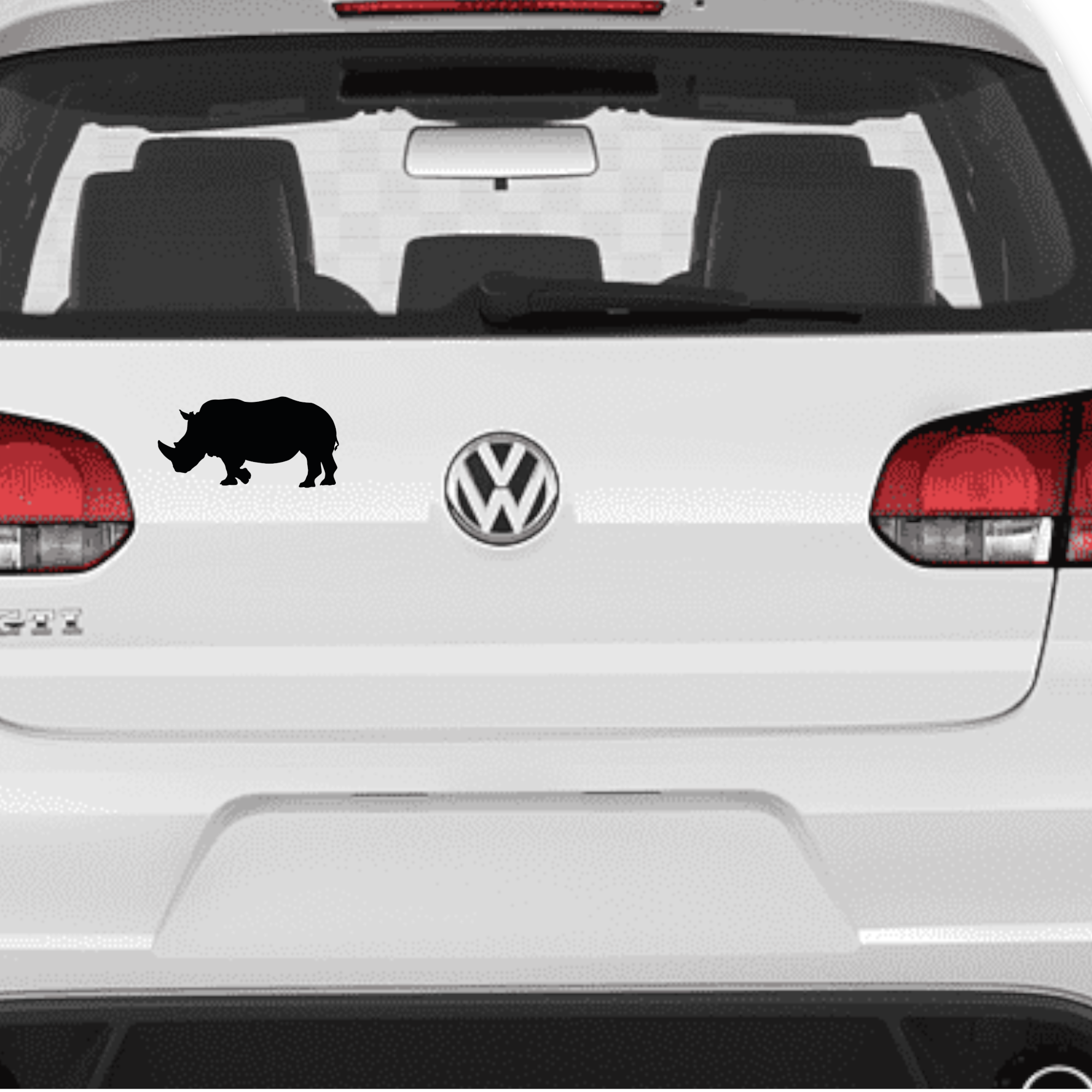 Vinyl Car Stickers - Rhino Set - Image 4