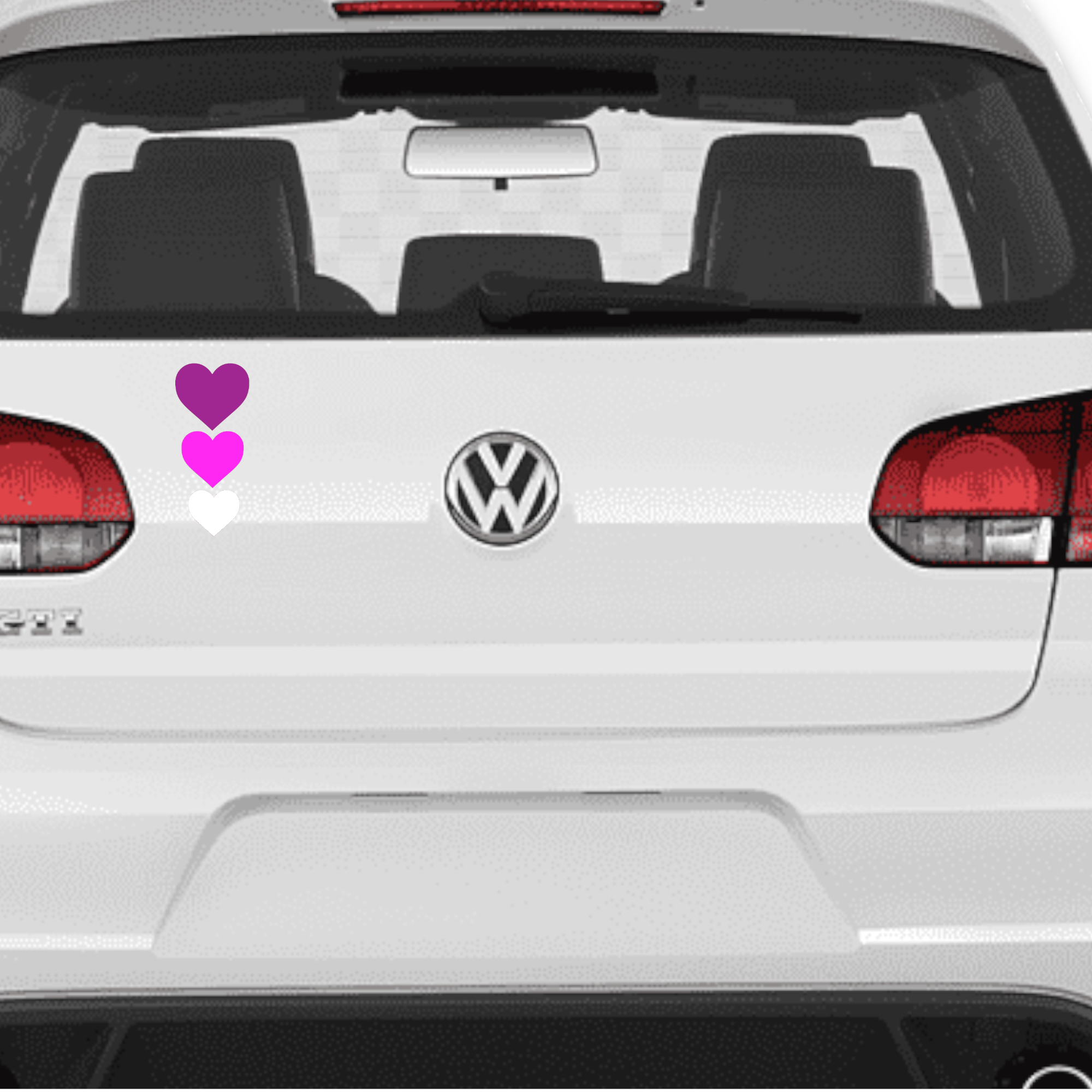 Vinyl Car Stickers 9 Hearts - Image 5