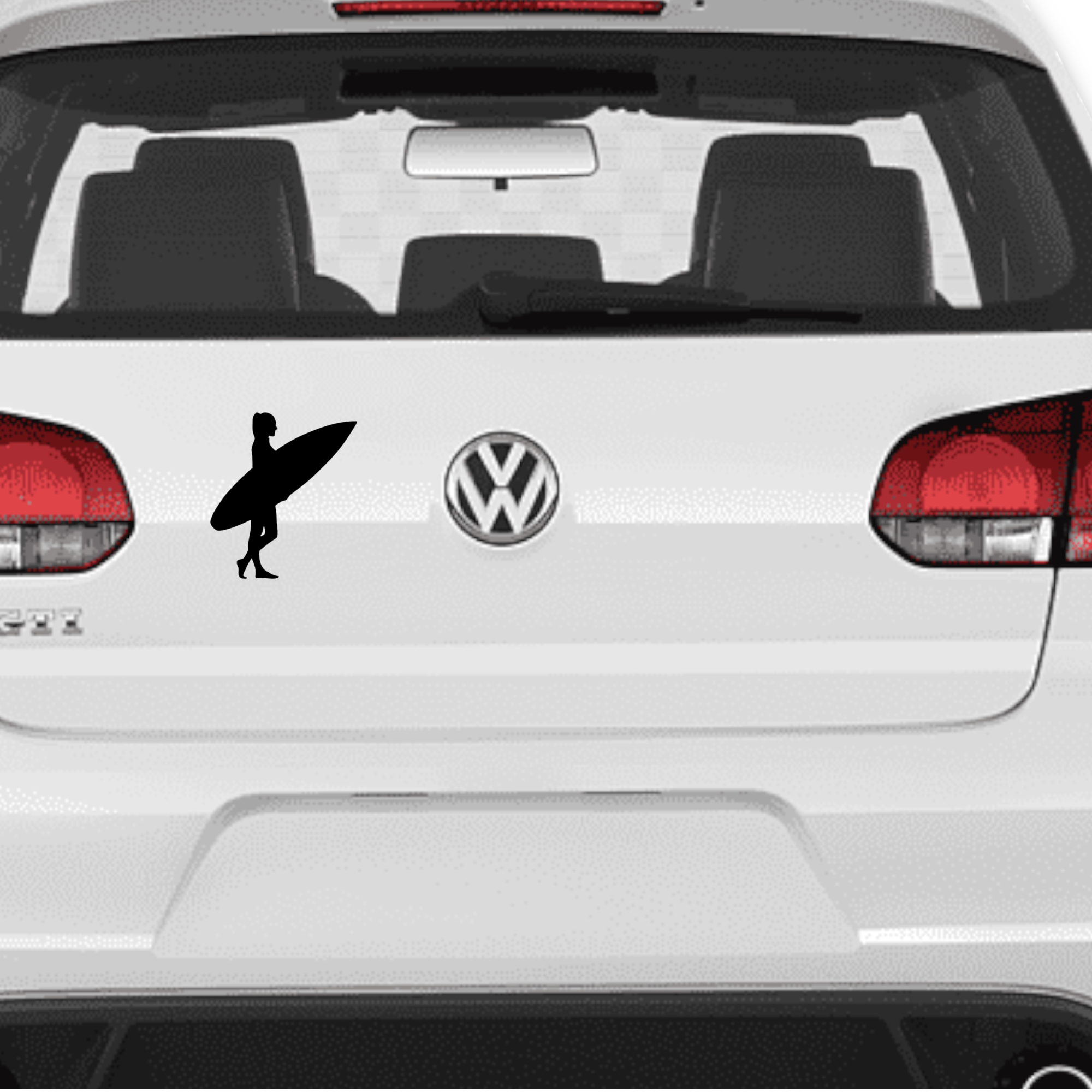 Vinyl Car Stickers - Surfers walking Set - Image 4