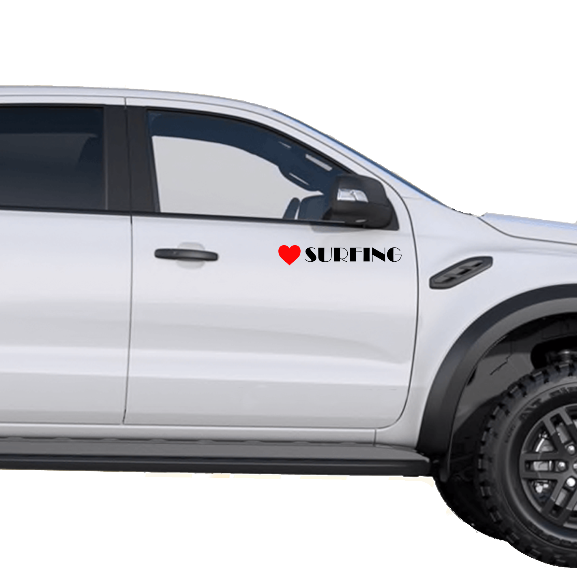 Vinyl Car Stickers - Surfers walking Set - Image 5
