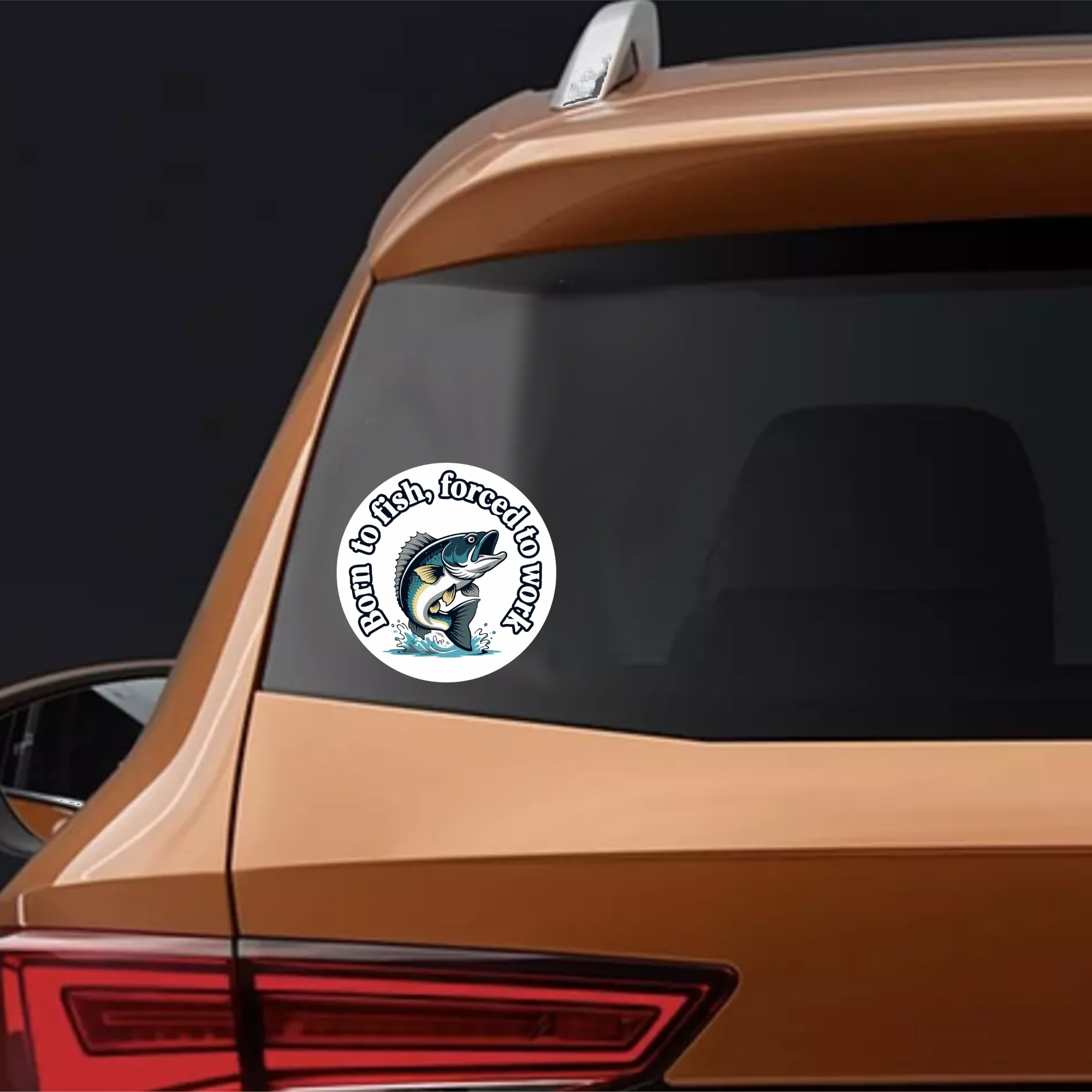 Born To Fish Vinyl Stickers Colour – Set of 3 - Image 5
