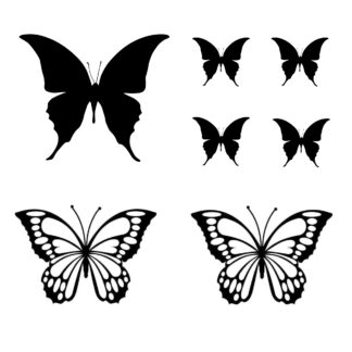 Vinyl Car Stickers - Butterfly Combo Set