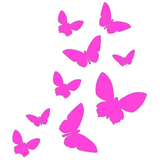 Vinyl Car Stickers - Flying Butterflies