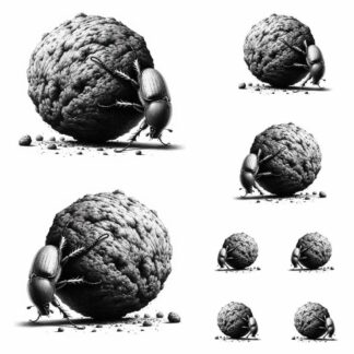 TrendSpire Dung Beetle Stickers - Set of 8