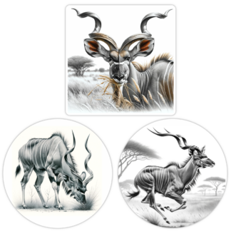 TrendSpire Kudu Stickers - Set of 3