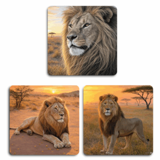 TrendSpire Lion Stickers colour - Set of 3