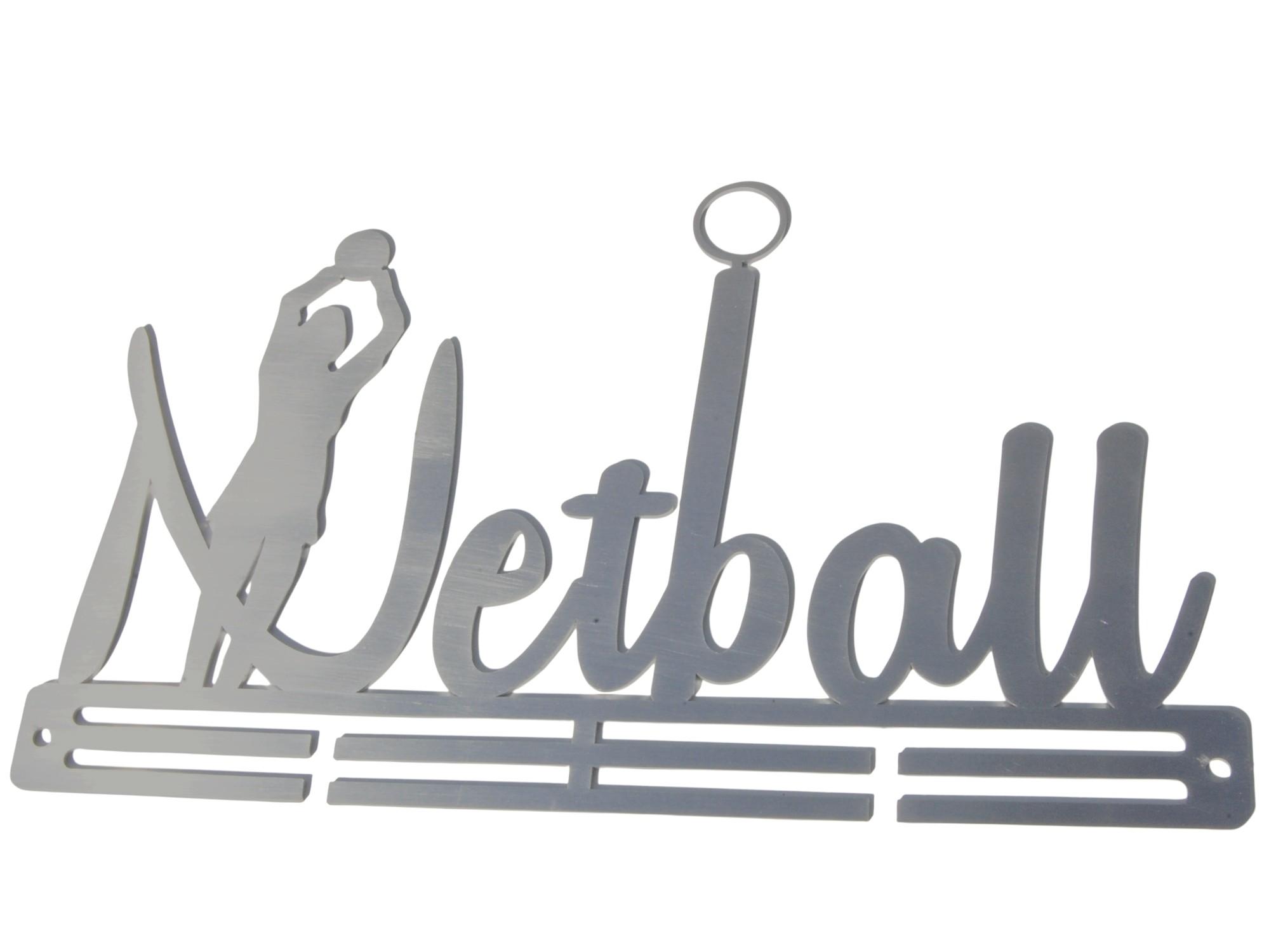 Netball Medal Hanger - Stainless Steel