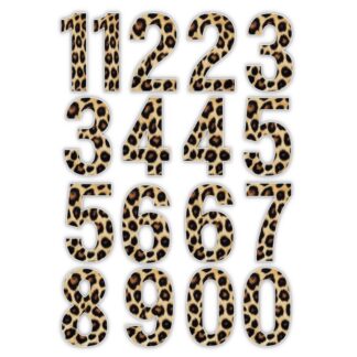 TrendSpire 5cm Numbers - Leopard print - Set of 51