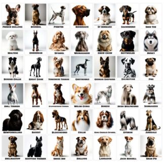 TrendSpire Dog Stickers - Set of 42
