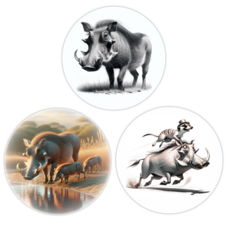 TrendSpire Warthog Stickers - Set of 3