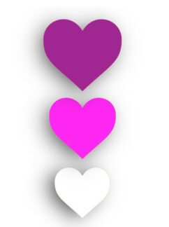 Vinyl Car Stickers 9 Hearts
