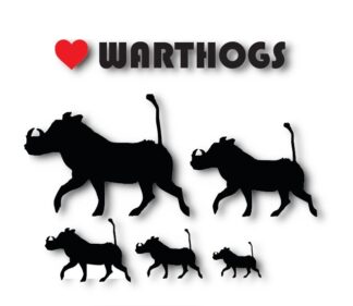 Vinyl Car Stickers - Warthog Set
