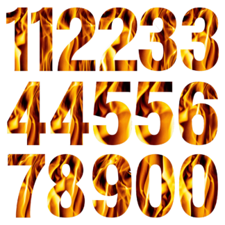Wheelie Bin Number Stickers - Fire
