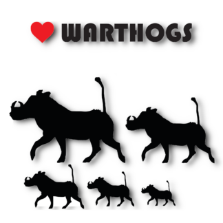 Vinyl Car Stickers - Warthog Set