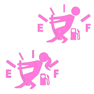 Vinyl Car Stickers - Fuel Lid stickers set of 2