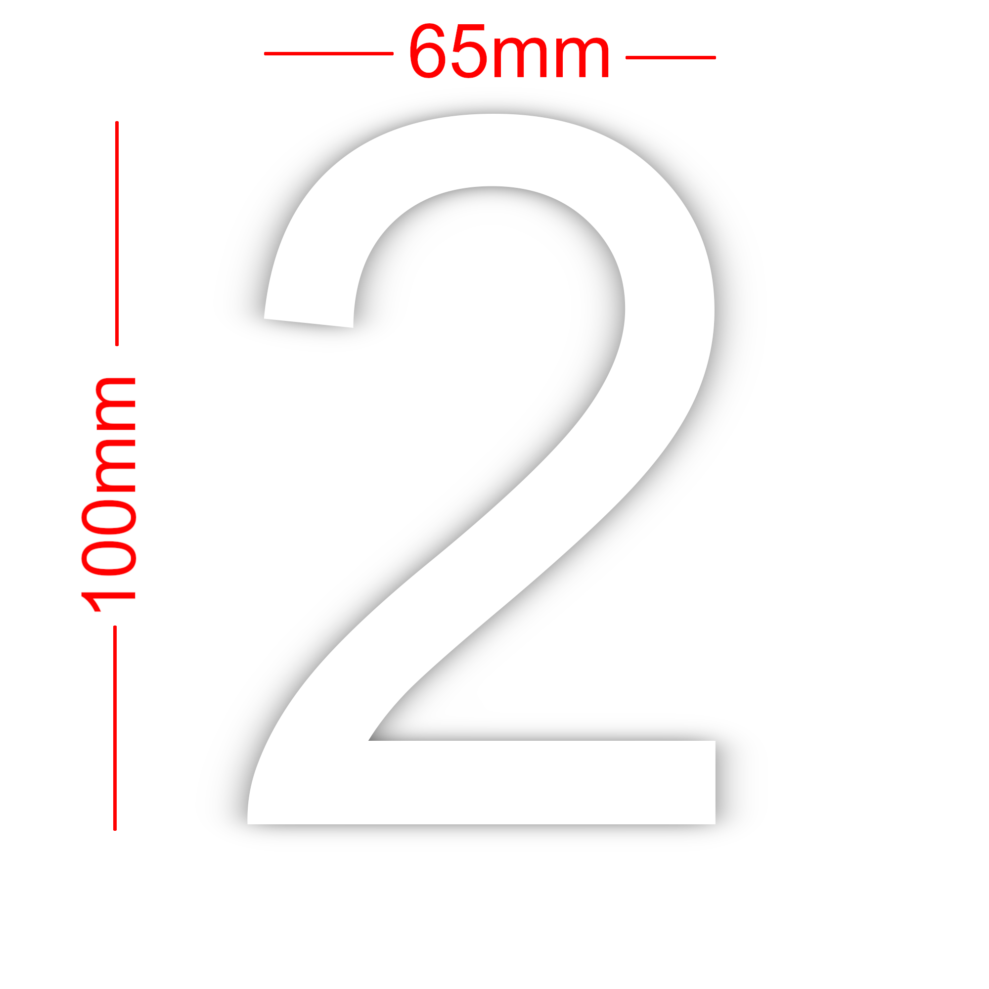 Numbers 10cm Vinyl Stickers 1-10 DOUBLE pack Arial - Image 8